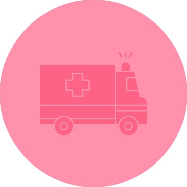 Ambulans simgesinin vektör çizimi