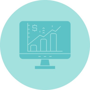 Vektör çizimi. finansal büyüme kavramı.