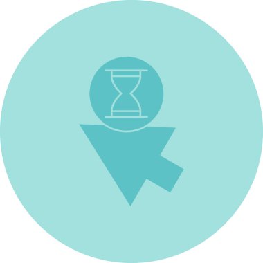 Kum saati ikonu. İnce çizgi çizimi. vektör izole edilmiş dış hat sembolü