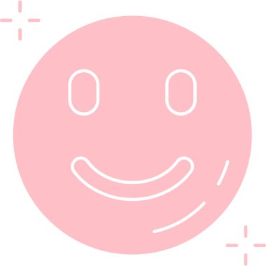 Mutlu yüz simgesi vektör illüstrasyonu