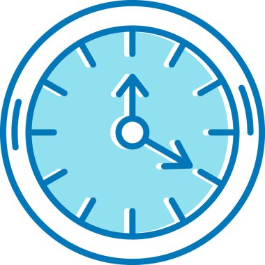 Saat. Web simgesi basit illüstrasyon