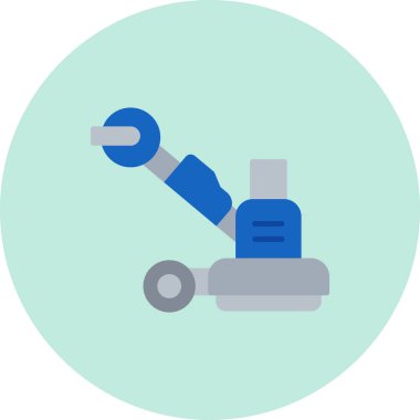 Bir robot simgesinin vektör illüstrasyonu