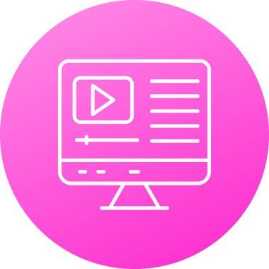 Ekran ve tabletli bilgisayar monitörü. Web simgesi basit tasarım.