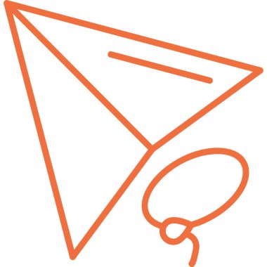 Bir uçurtma simgesinin vektör çizimi