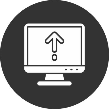 Soyut arkaplanda indirme simgesi izole edildi