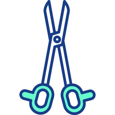 makas simgesinin vektör illüstrasyonu