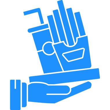 Bir torba kahveyle el.