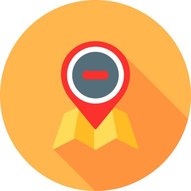 pin konumu simgesi düz biçimli