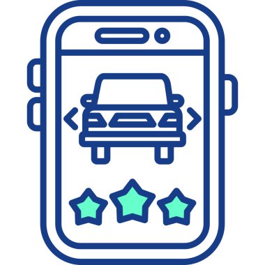 araba servis simgesi vektör illüstrasyonu