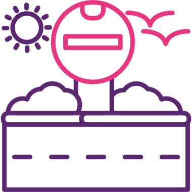 Modern simgenin vektör illüstrasyonu