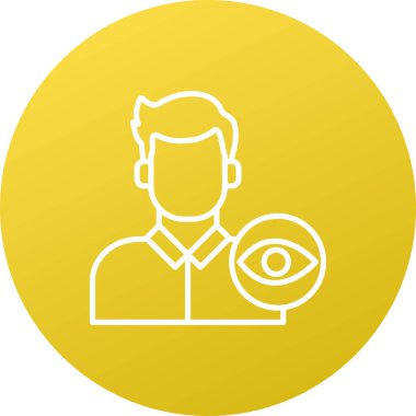 Bir insan simgesinin vektör illüstrasyonu