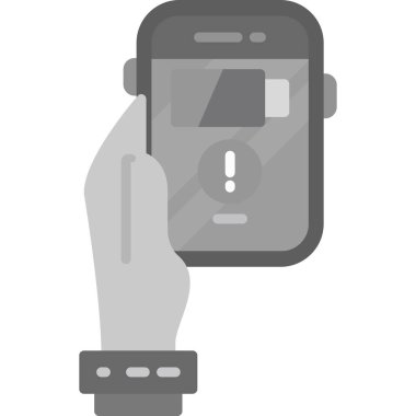 basit tasarım içerisinde cep telefonu simgesi