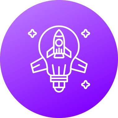 Roket simge vektör çizim