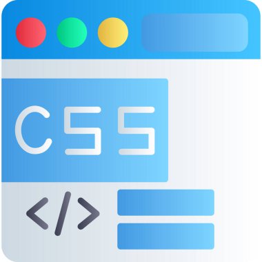 Web tasarım renk vektörü simgesi