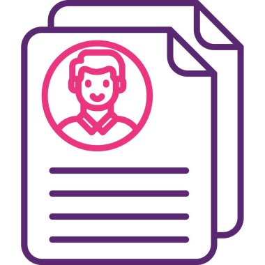 Müşteri desteği. Web simgesi basit illüstrasyon