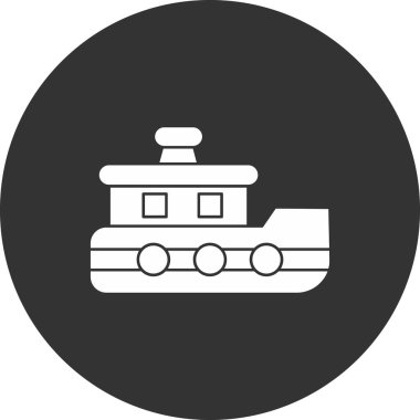 tren simgesi vektör illüstrasyonu