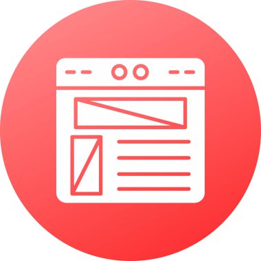 vektör lcd simgesi illüstrasyonu