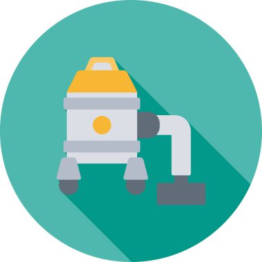 robot yassı ikon vektör çizimi