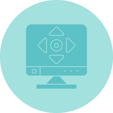 Kişisel ve ticari kullanım için bilgisayar vektör simgesi simgesi vektör çizimi..