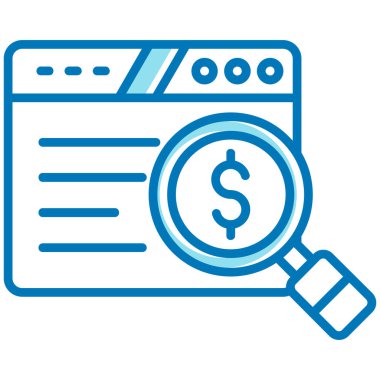 para kontrol simgesi, vektör illüstrasyonu