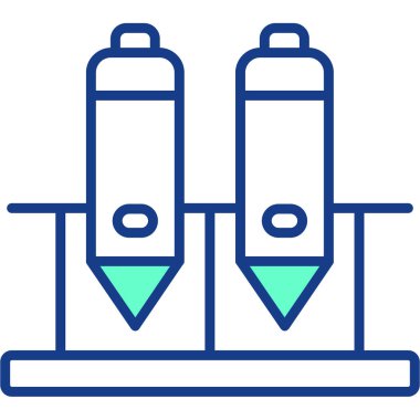 Test tüpünün vektör tasarımı