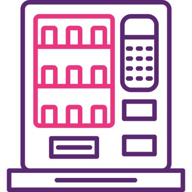 cep telefonu simgesi. Web için çevrimiçi vektör simgelerinin basit illüstrasyonu