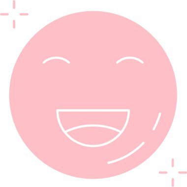 Gülümseme simgesi tasarımı, vektör illüstrasyonu 10 grafiklik