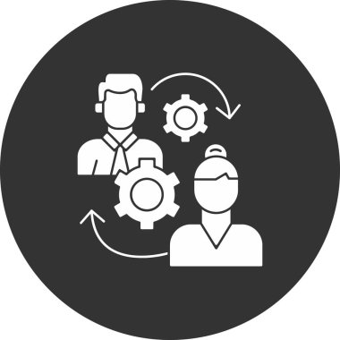 Vektör illüstrasyonu, takım çalışması simgesi