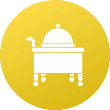 Modern b 'nin vektör çizimi fırın simgesinden yoksun