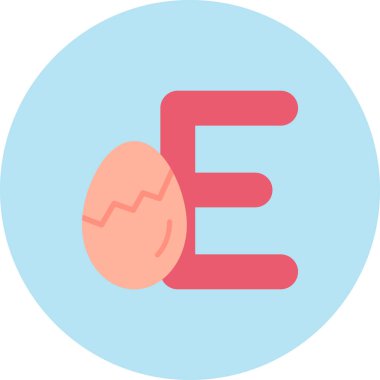 Yumurta. Web simgesi basit illüstrasyon