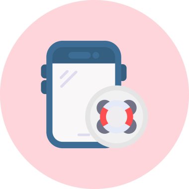 Lifesaver Web simgesi, vektör illüstrasyonu