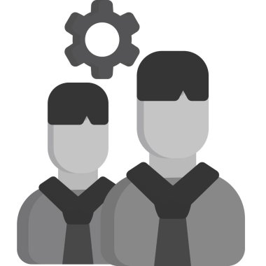 Takım çalışması simgesinin vektör çizimi