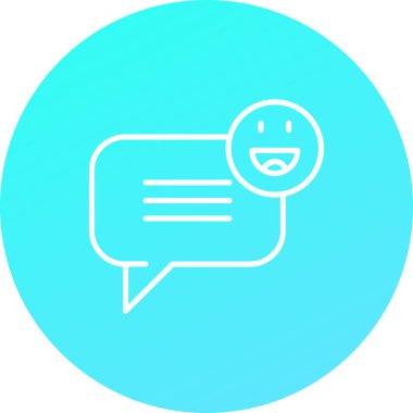 Vektör sohbet simgesi illüstrasyonu