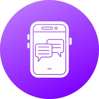 Vektör sohbet simgesi illüstrasyonu