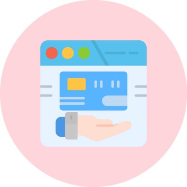 Kredi kartı vektör simgesi