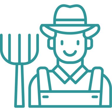 Çiftçi çiftçi ikonu