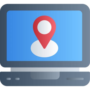 konum. Web simgesi basit tasarım