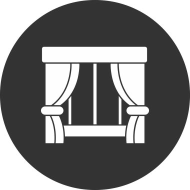 Ahşap masa ikonu. Beyaz arkaplanda izole edilmiş web tasarımı için ahşap tablo vektör simgesinin basit çizimi