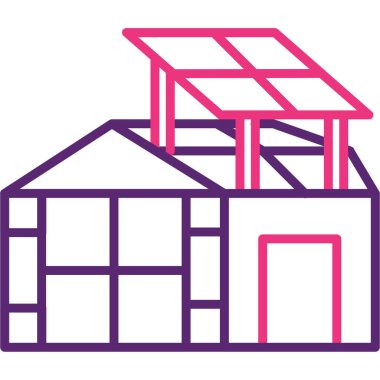 ev simgesi vektör illüstrasyonu