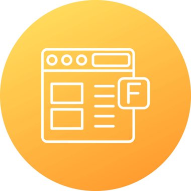 Web tasarım renk simgesi. vektör illüstrasyonu