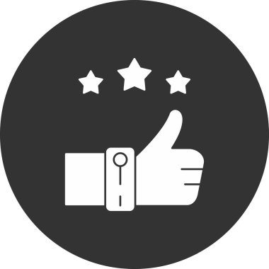 derecelendirme simgesi, basit vektör çizimi