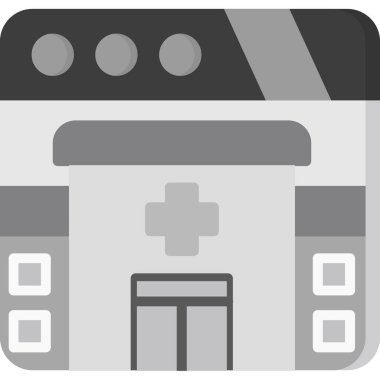 Hastane Simgesi Vektör İllüstrasyonu