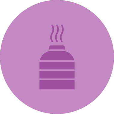 Tek bir izole kahvenin vektör çizimi