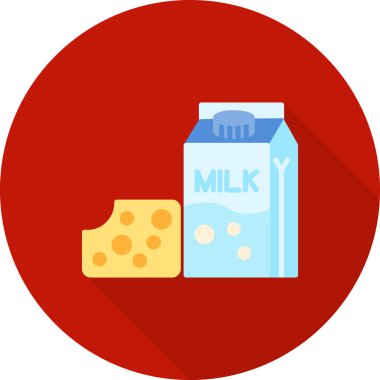 Web ve mobil için süt düzlüğü simgesi