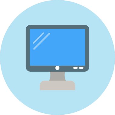 Bilgisayar. Web simgesi basit illüstrasyon