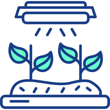 Bitkiler. Web simgesi basit illüstrasyon