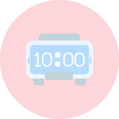 saat vektör simgesi modern basit illüstrasyon