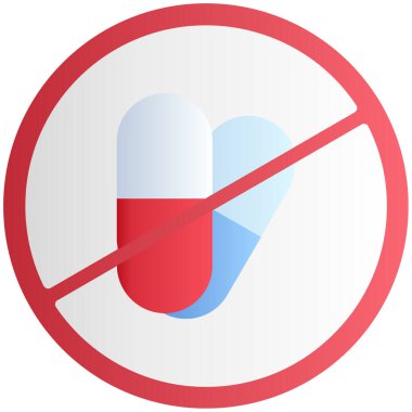 uyuşturucu simgesini düz bir şekilde durdur