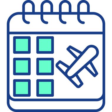 Takvim simgesi, vektör çizimi