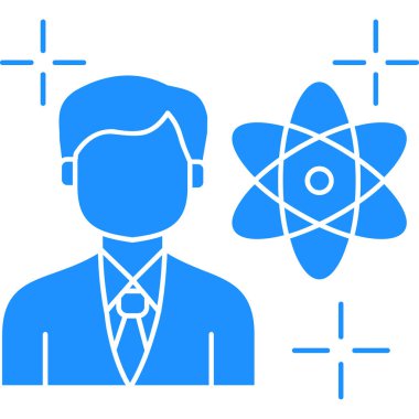 atom. Web simgesi basit illüstrasyon